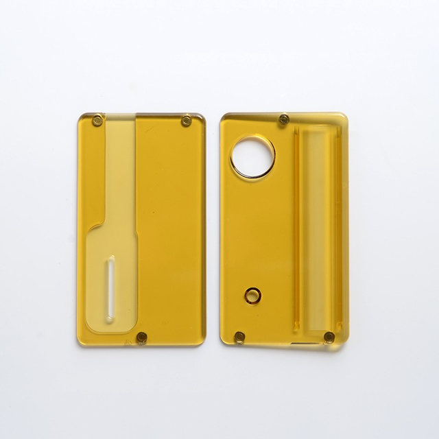 Placas de painel da frente da frente + da parte traseira para ponto Mod dot AIO Vape Sistema de pod - marrom, PEI (2 pcs)