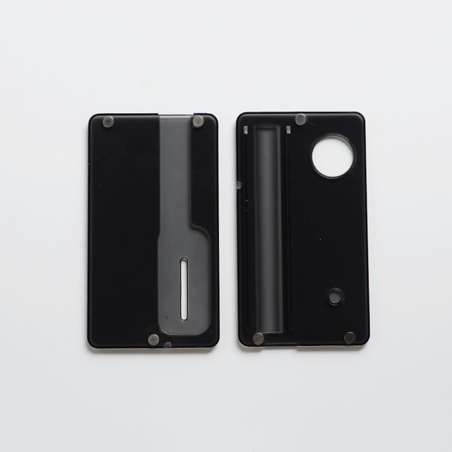 Placas de painel da frente da frente + da parte traseira para ponto Mod dot AIO Vape Sistema de pod - Black translúcido, pctg (2 pcs)