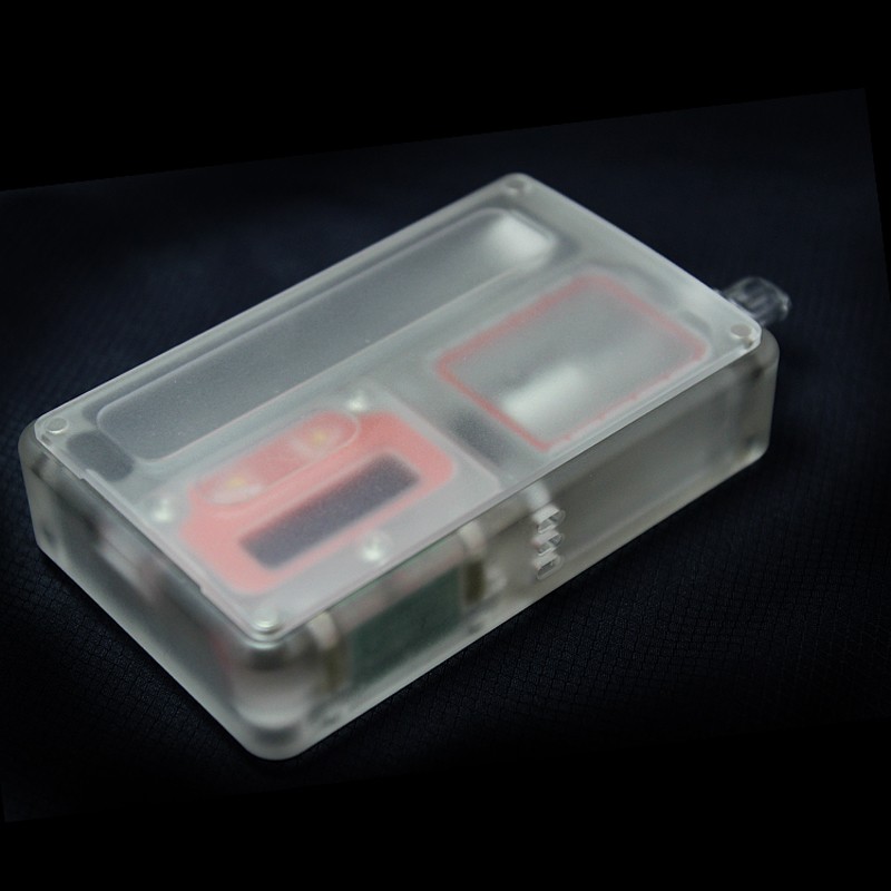 SXK BB Style 70W All-in-One VW TC Varialbe Box Mod Kit w/ USB Port - Transparent Acrylic, 1~70W, 1 x 18650