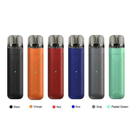Authentic Artery MT4 11W 480mAh Pod System Vape Starter Kit - Black, 2.0ml, 1.0~1.2ohm