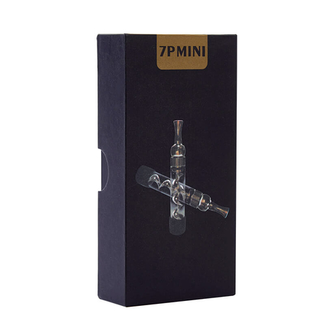 Dry Herb Vape Kit Blunt 7PMINI Twisty Glass Bubbler Smoking Pipe-Rainbow