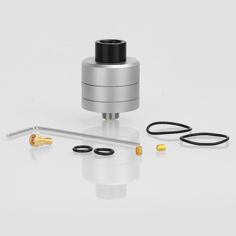 SXK Haku Phenom Style RDA Rebuildable Dripping Atomizer w/ BF Pin - Silver, 316 Stainless Steel, 22mm Diameter