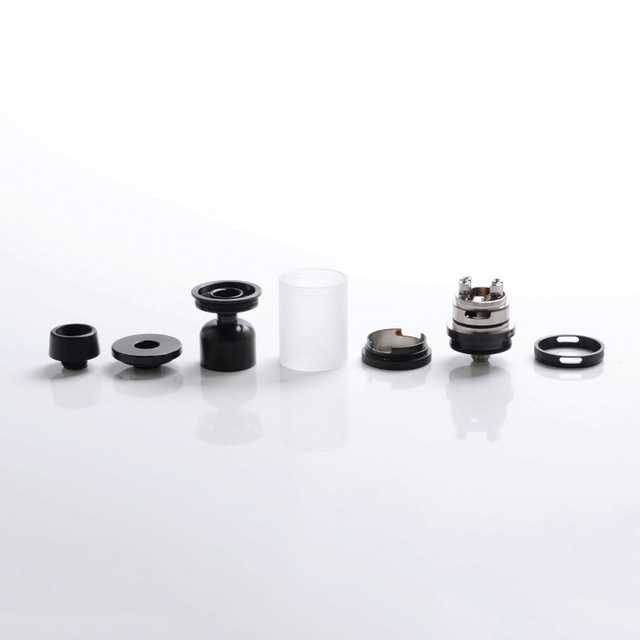 Taifun GT4 S GT 4 S IV S Style DL RTA Rebuildable Tank Vape Atomizer - Black, 316SS + PSU, 3.5ml, 23mm Diameter