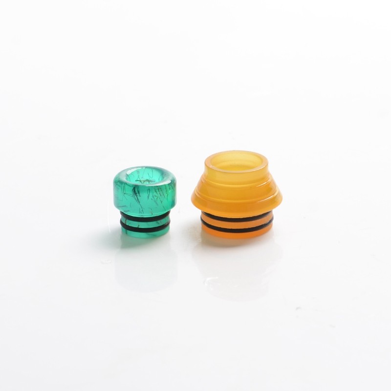ULPS 2-in-1 Replacement 810 Drip Tip for SMOK TFV8 / TFV12 Tank / Kennedy / Battle / Reload RDA - Green + Brown, Resin, 17.5mm