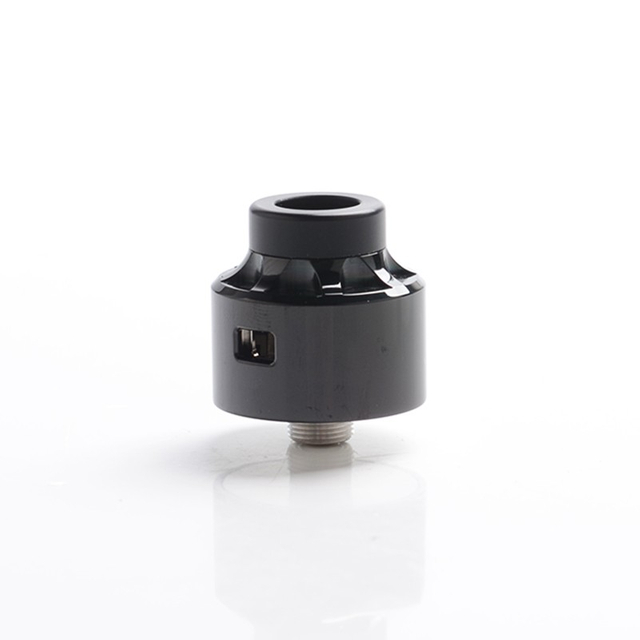 Vapeasy Vauban V1.5 Style BF RDA Rebuildable Dripping Atomizer w/ 7 Air Duct Insert - Black, 316SS, 22mm Diameter, 1:1 Version