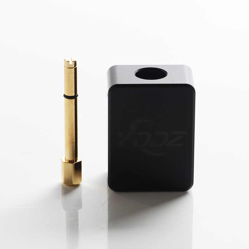 Authentic YDDZ 510 Thread Adapter Connector for Billet / SXK BB 70W / DNA 60W Box Mod Vape Kit - Black, POM + Stainless Steel