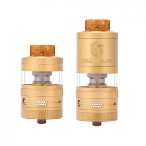 Authentic Steam Crave Aromamizer Plus V2 DL RDTA Rebuildable Dripping Tank Vape Atomizer Advanced Kit - Gold, 8/16ml, 30mm Dia.