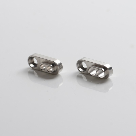 SXK Dvarw DL FL Facelift 24mm 2 x 2.0mm + 2 x 3.0mm, (2 PCS) RTA Replacement Dual-Hole Airflow AFC Inserts - Silver, 