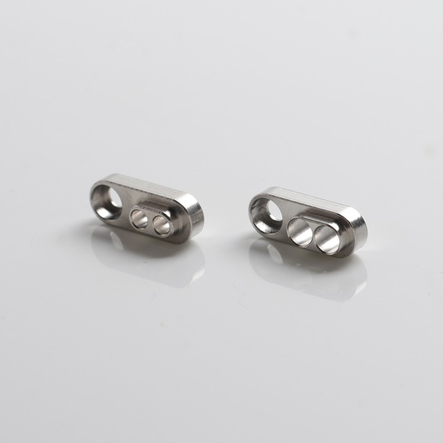 SXK Dvarw DL FL Facelift 24mm 2 x 2.0mm + 2 x 3.0mm, (2 PCS) RTA Replacement Dual-Hole Airflow AFC Inserts - Silver, 
