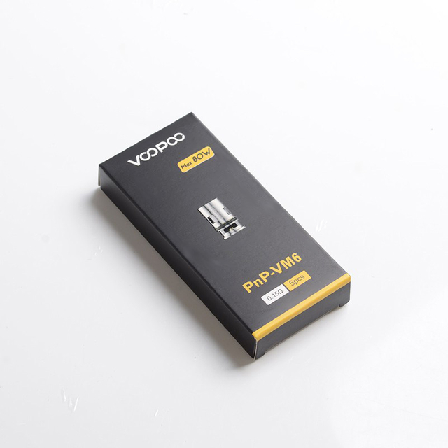 Authentic voopoo replacement pnpvm6 dl mesh coil heads for voopoo drag x vw mod pod vape kit 015ohm 6080w 5 pcs