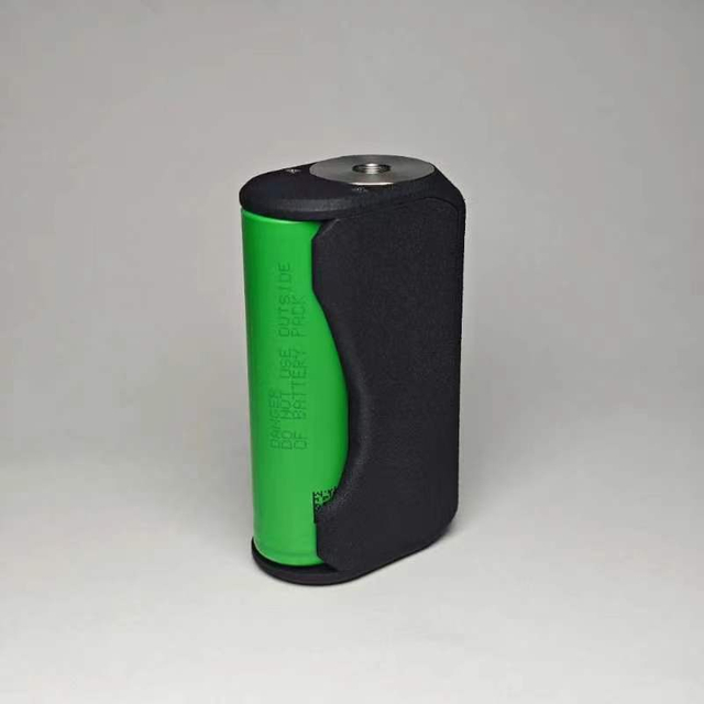 YFTK Omega Style 60W Regulated Box Mod – 3D Printed, Black, 1×18650, VW 1–60W