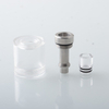 Empire V Style RTA Replacement Bell Tank Tube Kit – Stainless Steel + PC, Translucent / Black
