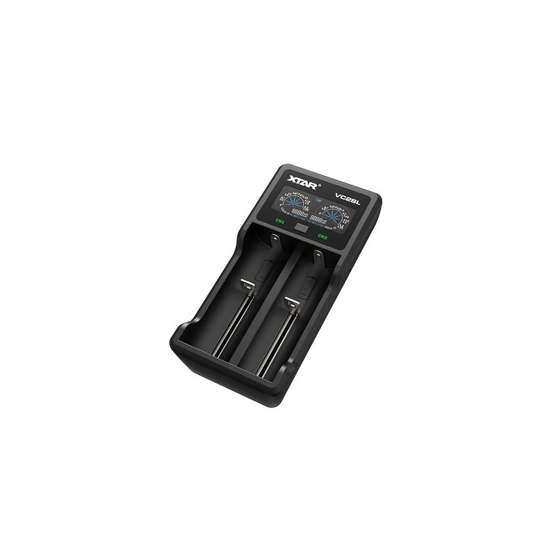 Authentic XTAR VC2SL USB-зарядное устройство-черное для аккумуляторов (NI-MH, NI-CD, AA, AAA, Li-Ion, IMR)