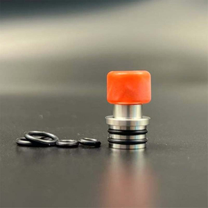 D-Tip Bros Style 510 Drip Tip –Stainless Steel Base + Resin Mouthpiece for RTA RDA Atomizers
