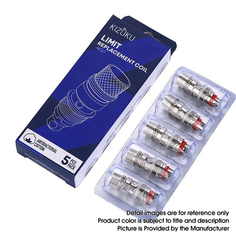 Authentic KIZOKU Limit Vape Atomizer Replacement Coil Heads - 0.7ohm (12~20W) (5 PCS)