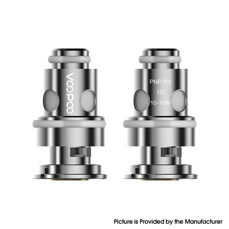 Authentic Voopoo PnP-R2 MTL Regular Coil for Voopoo DRAG Baby/FIND Trio/VINCI/VINCI R/VINCI X - Silver, 1.0ohm (10~15W) (5 PCS)