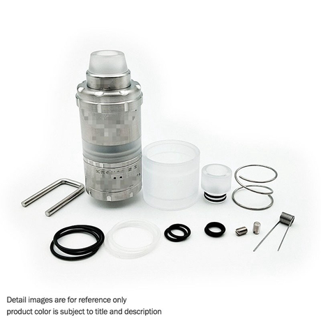 Kindbright Vapor Giant VG Kronos 2S Style DL / MTL RTA Rebuildable Tank Vape Atomizer - Silver, 316SS + PC, 4ml, 23mm Diameter