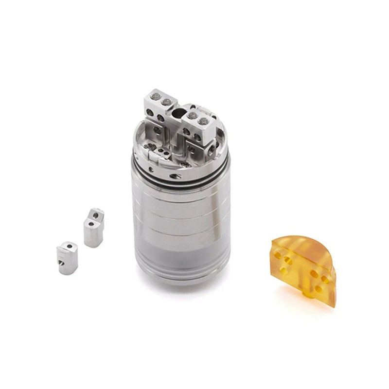 ShenRay VG Extreme V2 Style RTA Rebuildable Tank Vape Atomizer - Silver, 6.5ml, 23mm Diameter