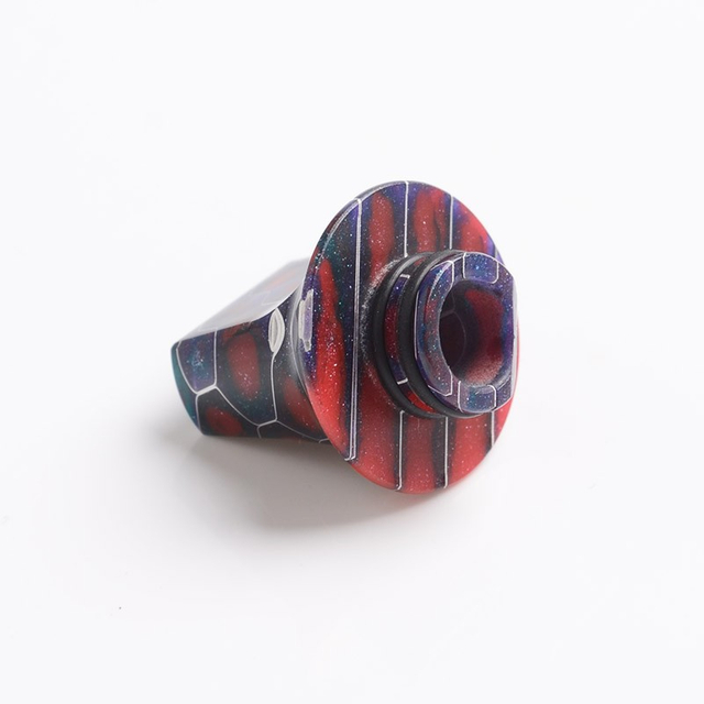 uthentic Reewape AS281S 510 Replacement Drip Tip for RDA / RTA / RDTA / Sub-Ohm Tank Atomizer - Purple Red, Resin, 18mm