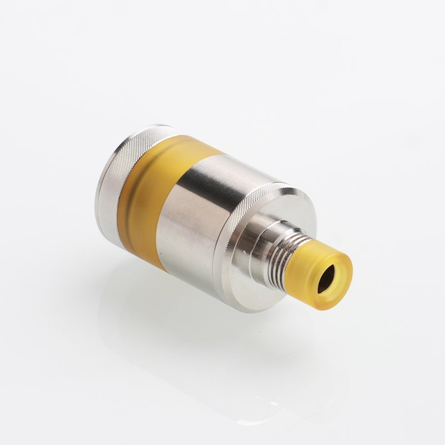 Authentic Fumytech BDvape Precisio MTL Pure RTA Rebuildable Tank Atomizer - Silver, SS + Ultem, 2.7ml, 22mm Dia.