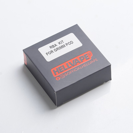 Authentic Hellvape Grimm Pod System Vape Kit / Cartridge Replacement RBA Rebuildable Coil Head - Silver54097