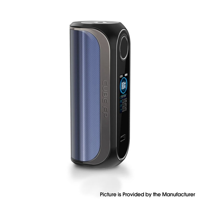Authentic OBS Cube FP Fingerprint Unlock 80W VW Vape Box Mod - Blue, Zinc Alloy + 3D Curved Glass, 5~80W, 1 x 18650
