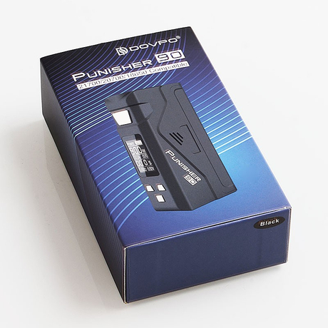 Authentic Dovpo Punisher 90W TC VW Variable Wattage Box Mod - Black, 5~90W, 1 x 18650 / 20700 / 21700