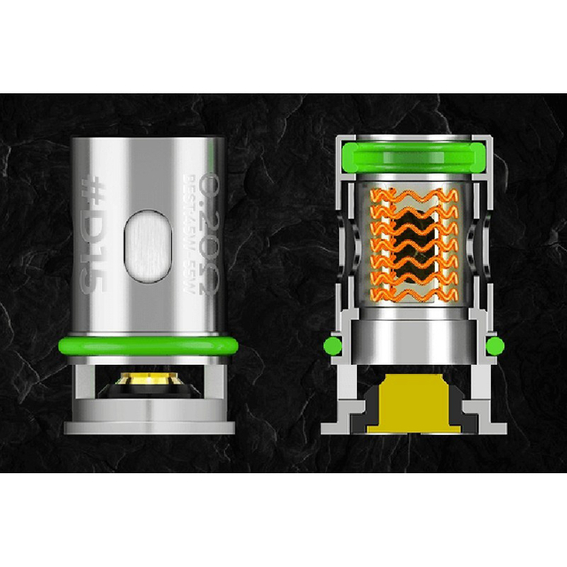 Authentic Wotofo Manik Pod Mod Kit Replacement D15 Single Clapton Mesh Coil Head - 0.2ohm (45W~55W) (5 PCS)