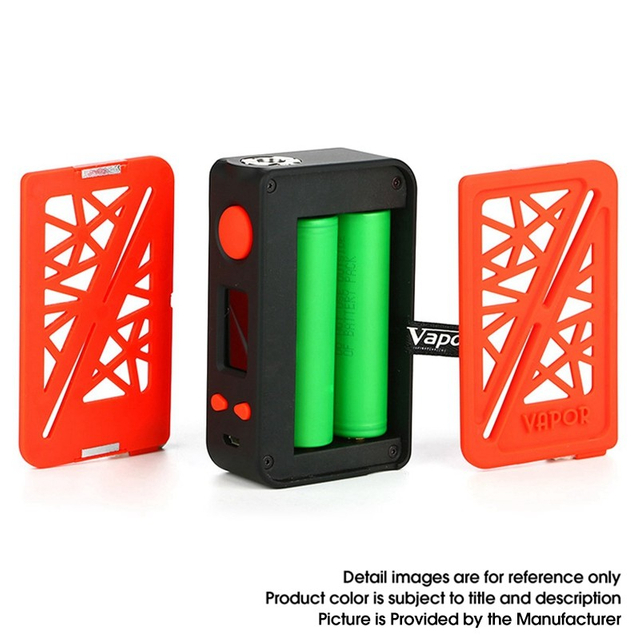 Authentic Vapor Storm Subverter 200W TC VW Variable Wattage Vape Box Mod - Black Red, ABS + Stainless Steel, 5~200W, 2 x 18650