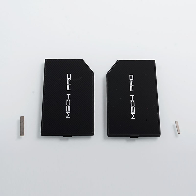 Authentic Geek Vape Panel Penggantian Depan dan Kembali untuk Mech Pro Mechanical Box Mod - Black, Zinc Alloy (2 PCS)