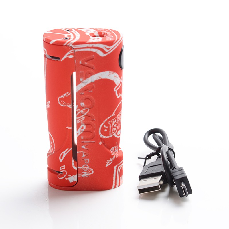 Authentic Vapor Storm Eco 90W Mechanical Box Mod - Vapo on White, ABS, 1 x 18650