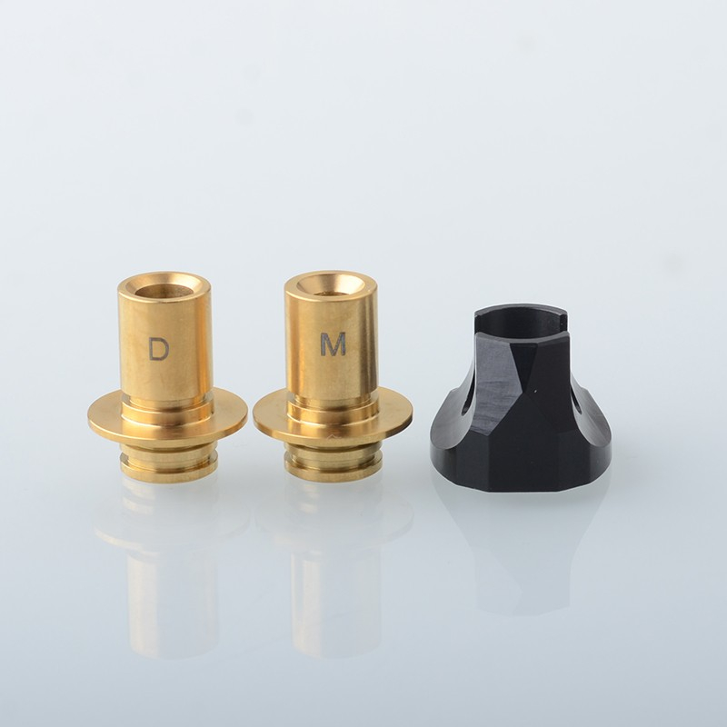 Monarchy Cyber 510 Drip Tip Set Gold SS + POM + PC + POM + PEI