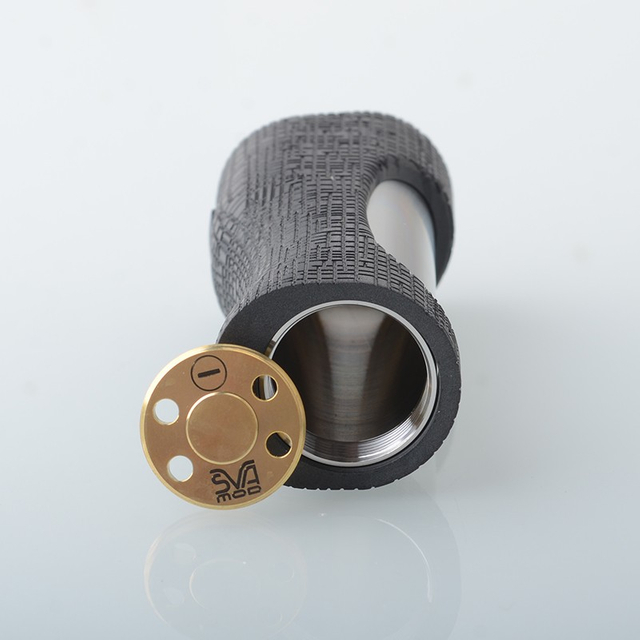 Portofino Geometrical Lines Mechanical Box Mod Delrin + SS + Brass 1 x 18650