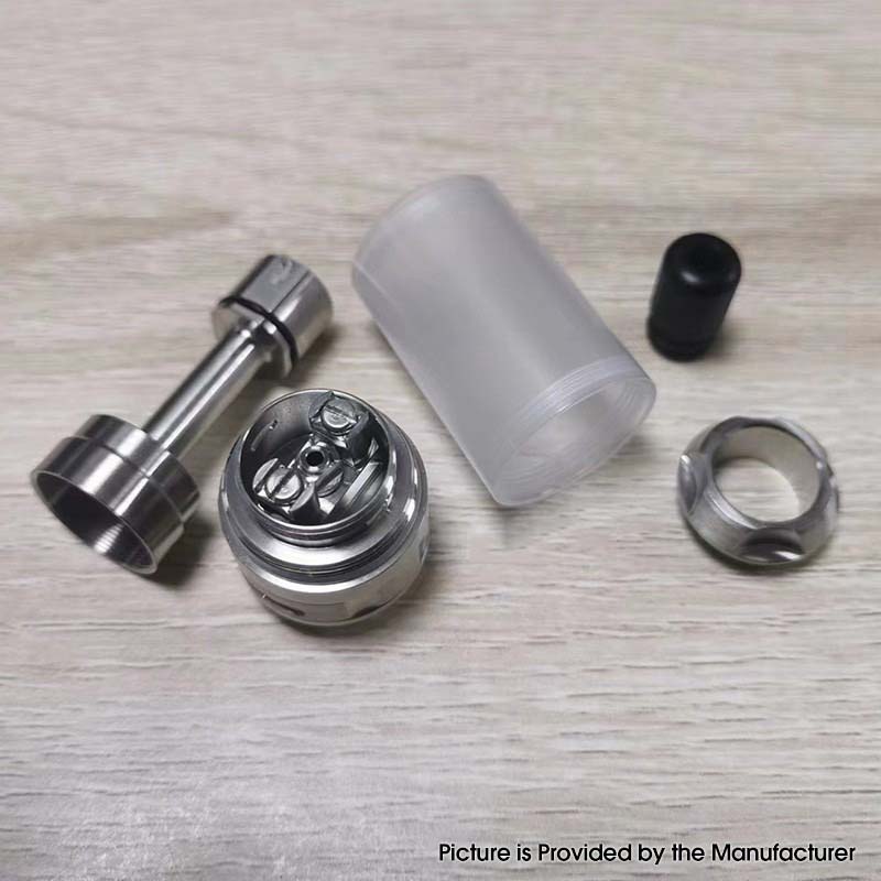 YFTK by-ka v8+ estilo mtl RTA-prata, 5,1 ml, 22mm de tanque reconstruível atomizador de tanque (conjunto padrão)