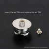 YFTK Bottom Intake Base with 5 Air Pins for Ambition Mods Bishop MTL RTA – Silver