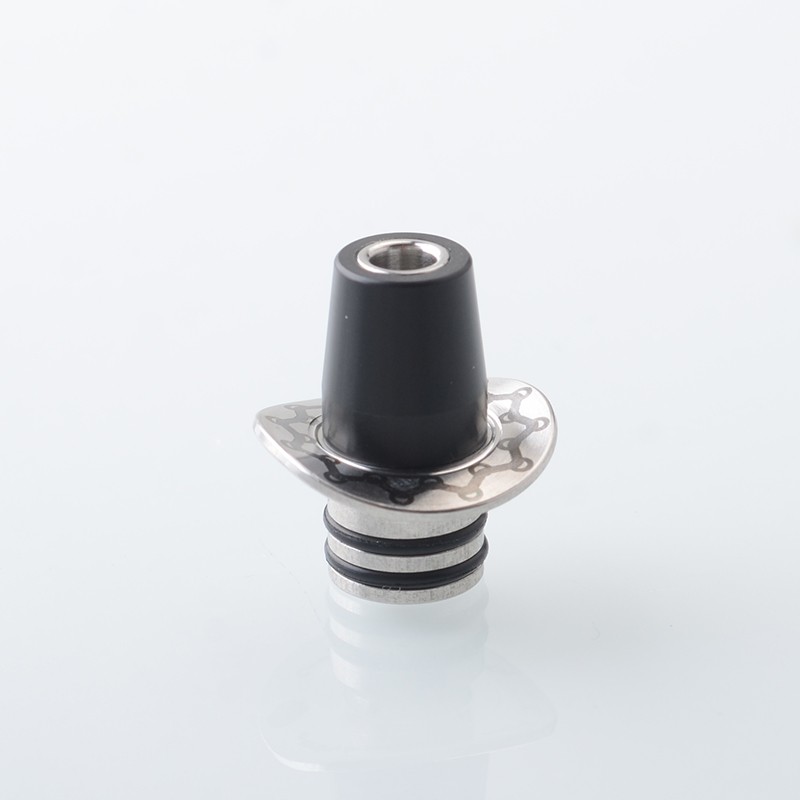 Authentic Auguse Cowboy 510 Drip Tip Set for RTA / RDA Atomizer - Silver