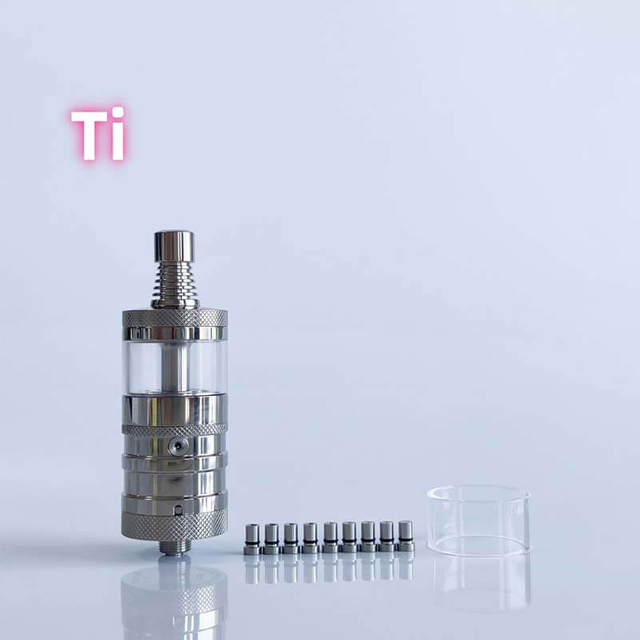 Rekavape Flash e-Vapor V4.5S+ Style RTA – 3.5ml, 22mm Top-Fill Rebuildable Tank Atomizer (Titanium / 316SS)