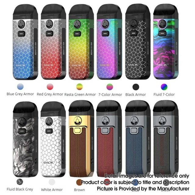  Authentic SMOKTech Nord 4 80W Pod System Vape Kit, 2000mAh, VW 5~80W, 4.5ml, RPM 2 0.16ohm / RPM 0.4ohm