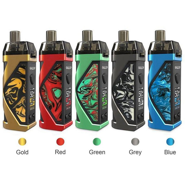 Authentic Horizon Gallop 50W Pod System Vape Starter Kit, 2000mAh, 4.8ml, 0.4ohm