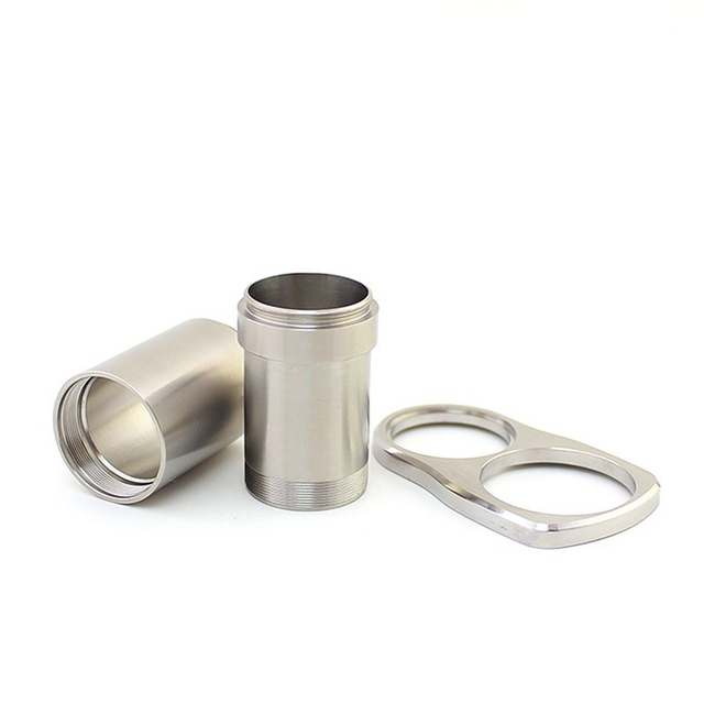 Authentic SXK Supbox Box Mod Kit Replacement 18650 / 18350 Battery Tube + Atomizer Ring - Silver, Stainless Steel