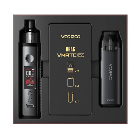 Authentic VOOPOO Drag X & Vmate Pod System Limited Edition, 900mAh / 1 x 18650, 5~80W