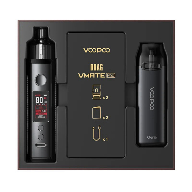 Authentic VOOPOO Drag X & Vmate Pod System Limited Edition, 900mAh / 1 x 18650, 5~80W