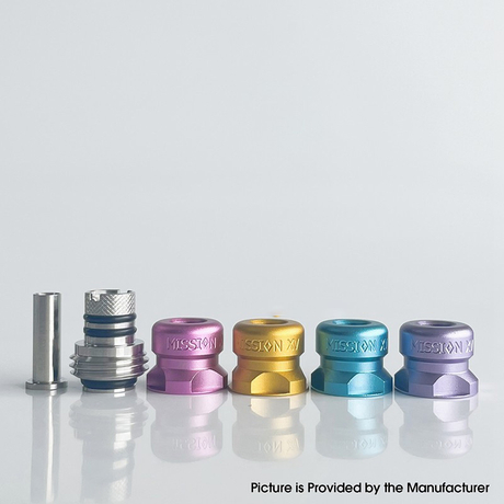 Mission Tips V2 Mini Nuke Style Drip Tip Set for BB / Billet Boro AIO Mod 4 PCS Mouthpieces