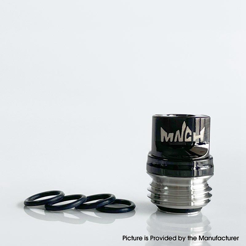 Monarchy Inverted Whistle Dama Style Drip Tip for BB / Billet / Boro AIO Box Mod Stainless Steel