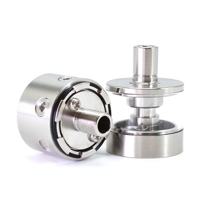 SXK pNeumatyca Style RTA Rebuildable Tank Atomizer 316SS + Glass, 3.5ml, 22mm Diameter