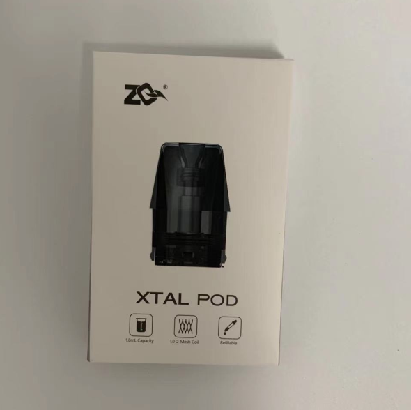 ZQ Xtal Vape CARTURO DE POLO DEL SISTEMA POD - 1.8ml, 1.0OHM (4 PC)