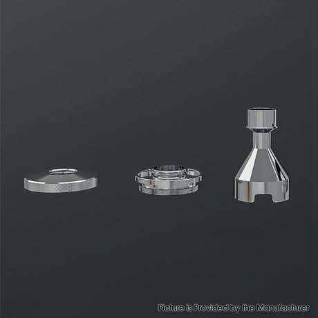 SXK Taifun GT One Style RTA Replacement Top Filling Kit - Silver, 316SS