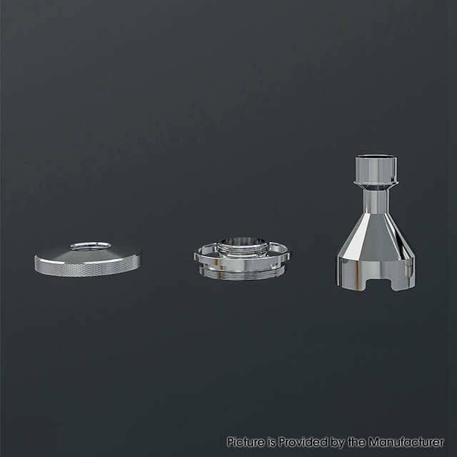 SXK Taifun GT One Style RTA Replacement Top Filling Kit - Silver, 316SS