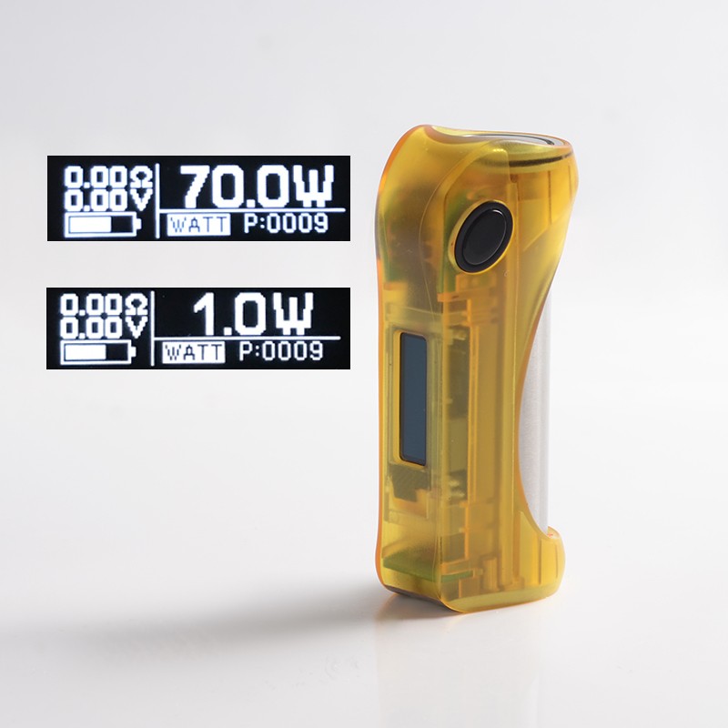 정통-ultroner-inieno-70W-TC-VW- 변량-vape-box-mod-mod-translucent-yellow-ABS-170W-1-X-18650-SEVO-70-Chipset