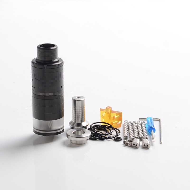 VG Extreme V2 Style RTA Rebuildable Tank Vape Atomizer - Silver, 6.5ml, 23mm Diameter
